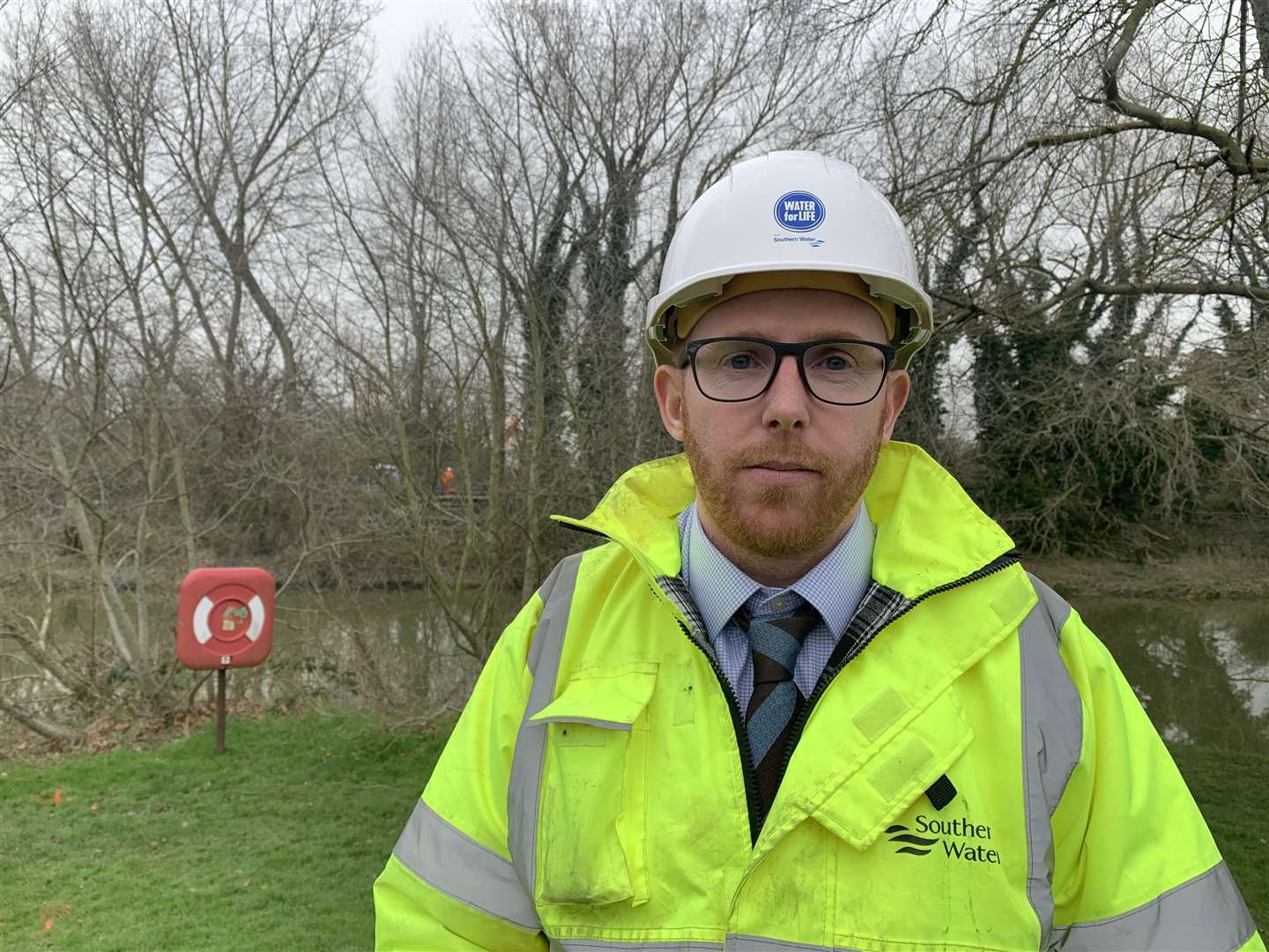 Southern Water's operational area manager Jean-Paul Collet in Sandwich