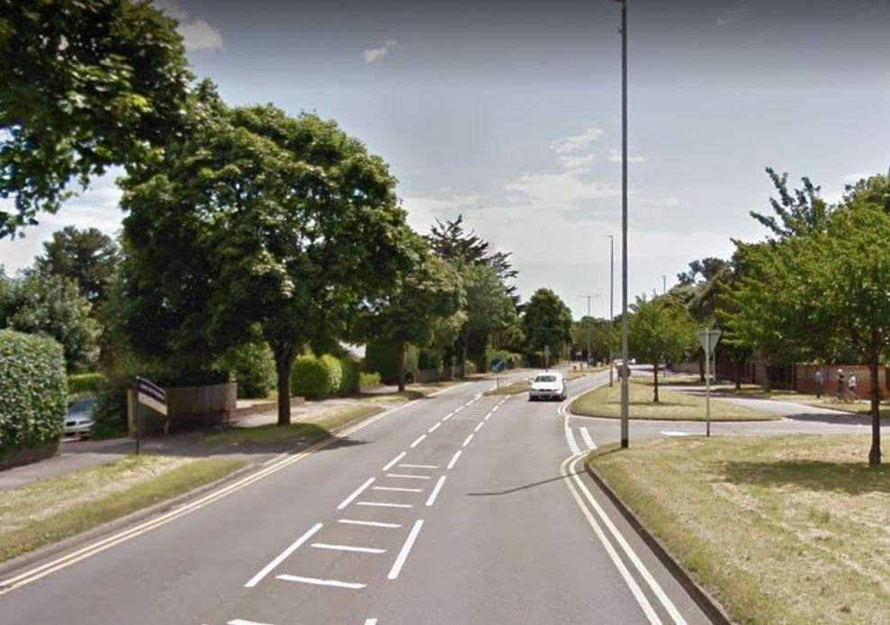 The incident happened at Cherry Garden Avenue in Folkestone. Picture: Google Street View