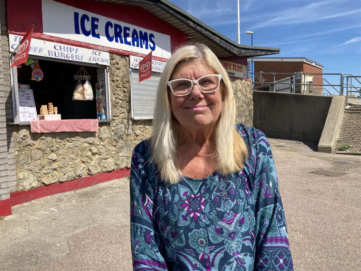 Janet Deadman who runs the ice cream kiosk next to Sheerness paddling pool has campaigned to have it reopened