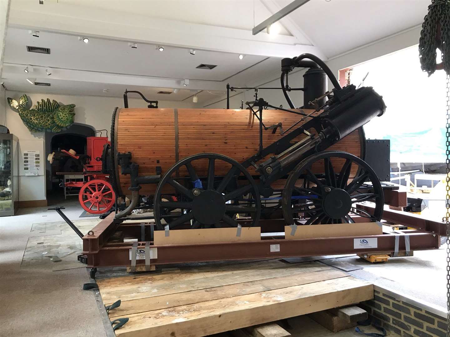 The safely delivered steam engine. Picture: Canterbury City Council.