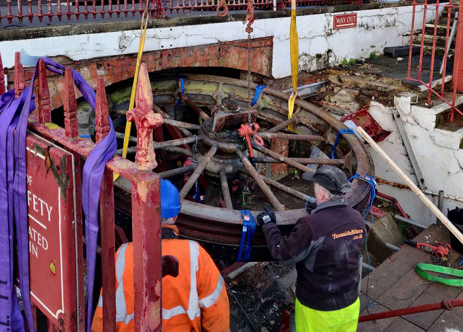 £200,000 in grant funding has been made available by Historic England to enable the replacement of the sheave wheel as part of Folkestone's Leas Lift restoration project. Picture: Folkestone Leas Lift Company Charity