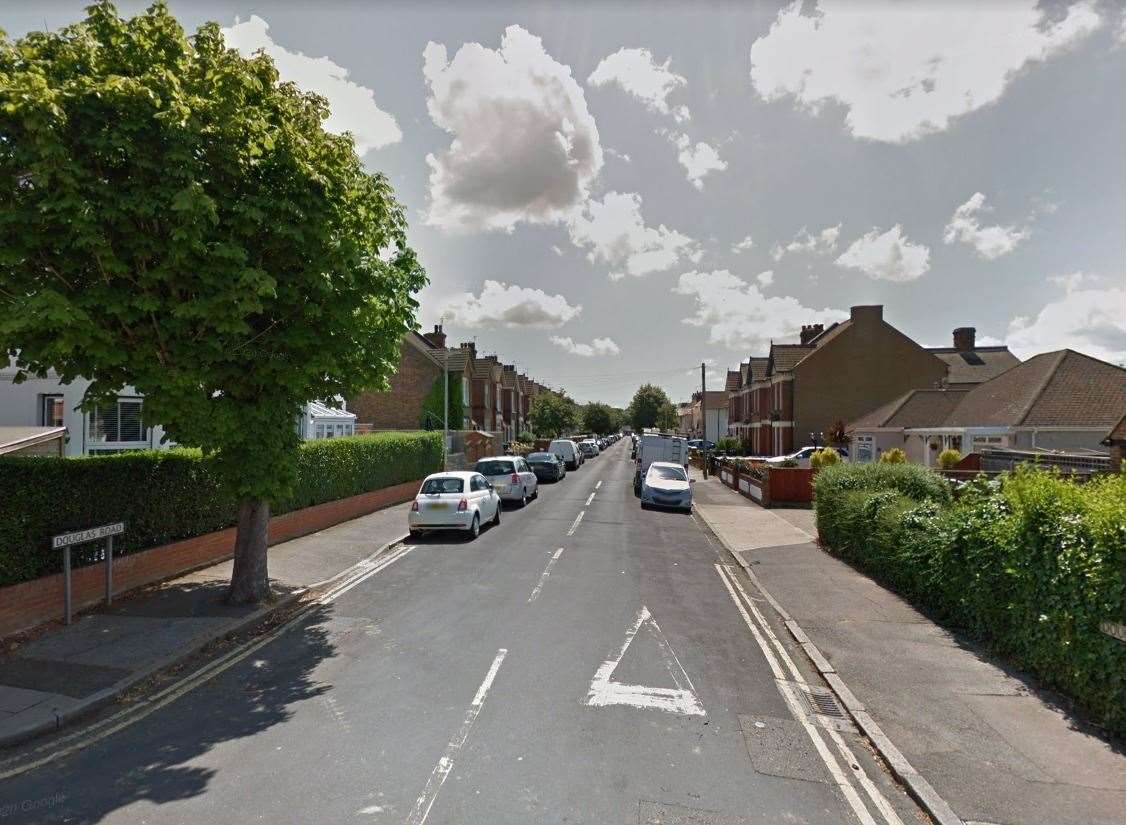 A man was reportedly attacked by two other men in Douglas Road, Herne Bay. Picture: Google Street View