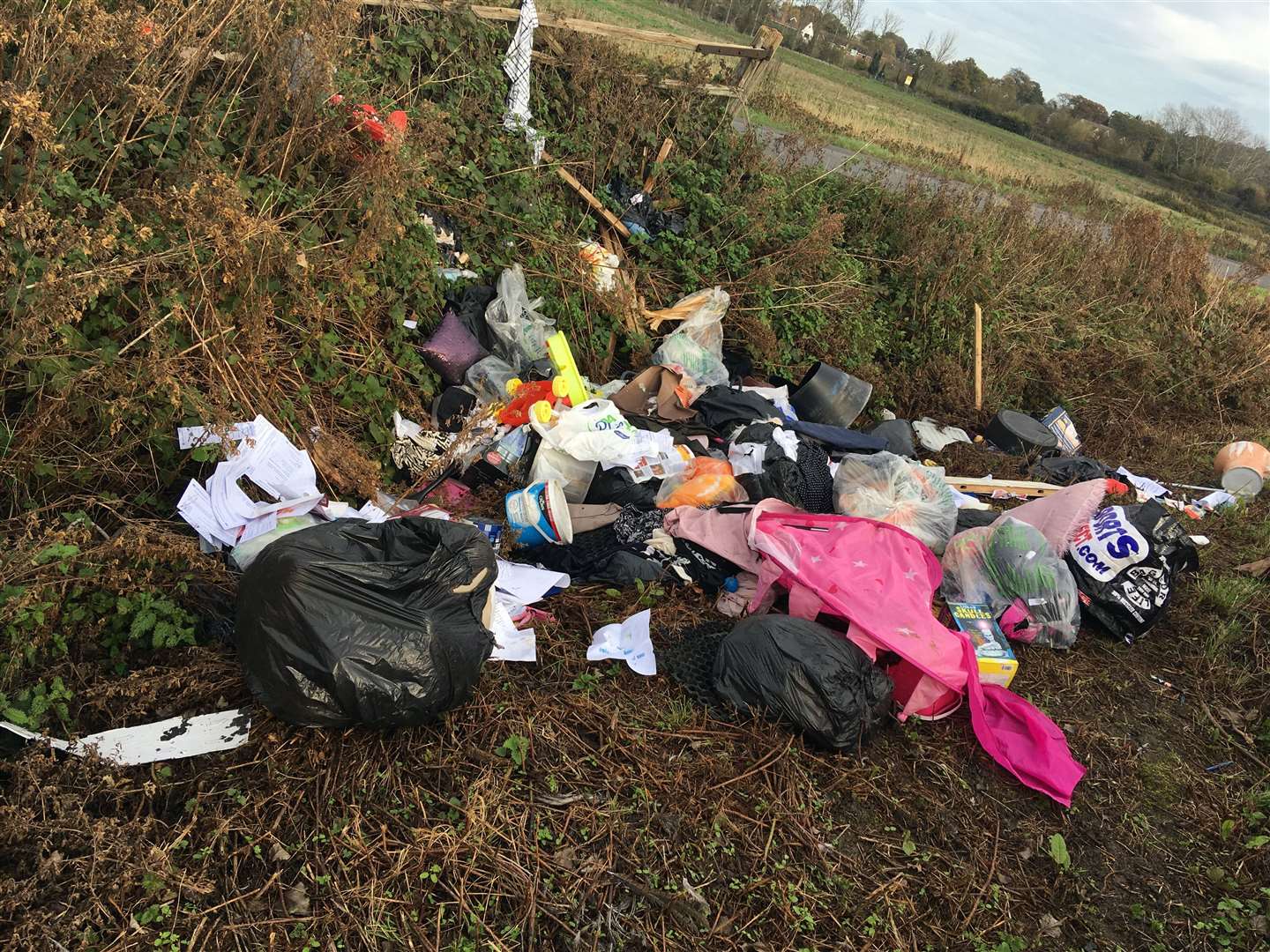 Fly-tipping in Higham