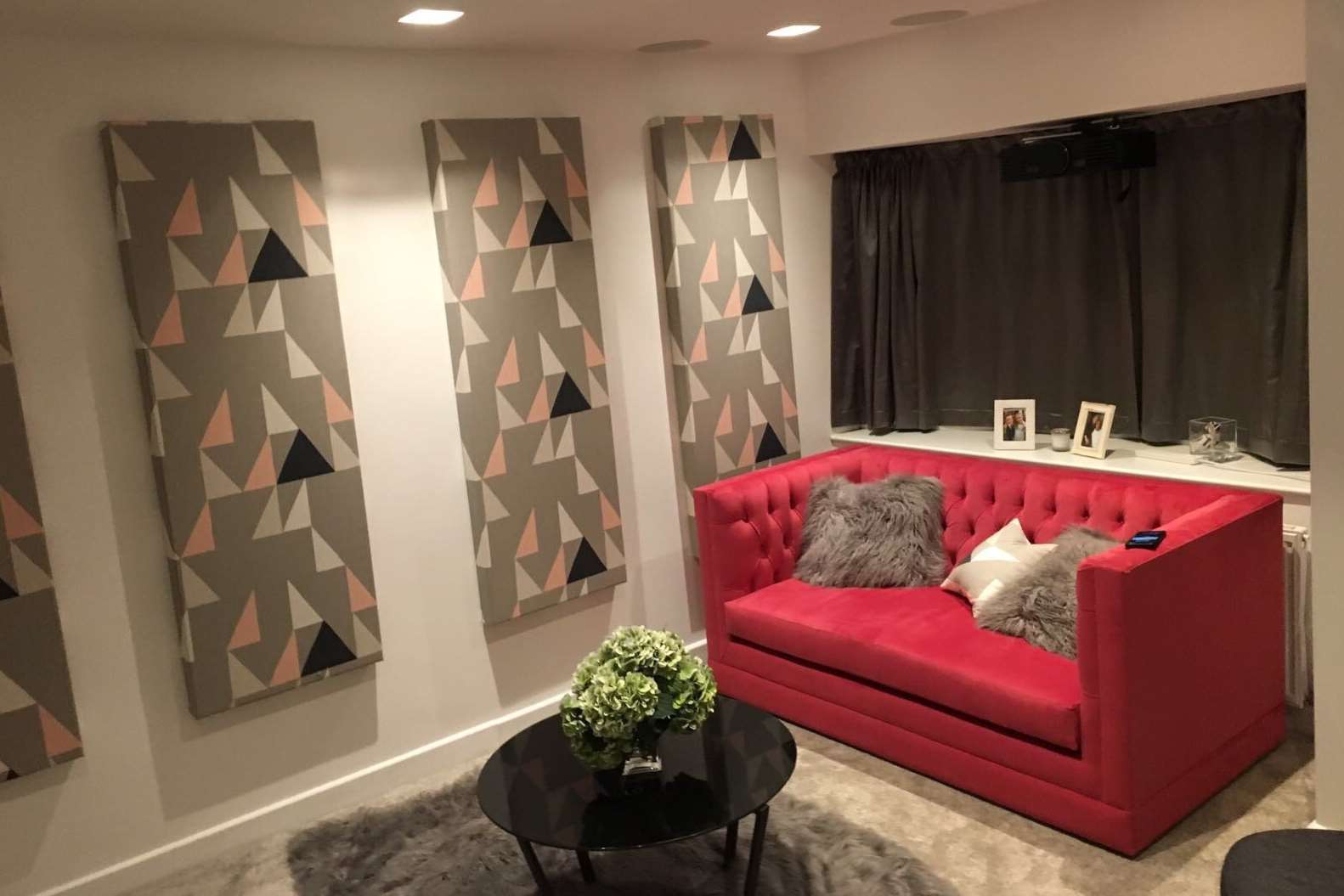 The couple's living room received a 60 Minute Makeover. Picture courtesy of Rossi Franco