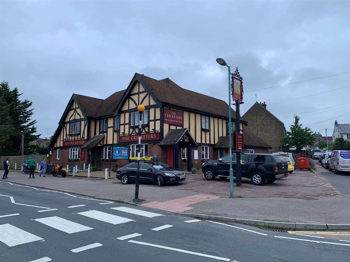 The Cricketers pub, in Sturdee Avenue, Gillingham