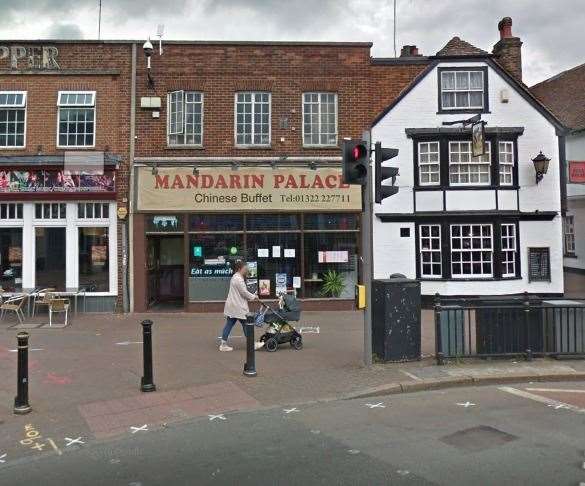 The Mandarin Palace restaurant in Dartford High Street has been handed a one star rating. Picture: Google