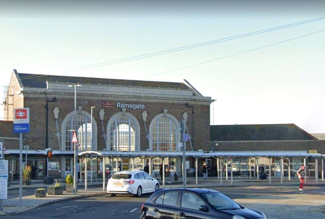 British Transport Police were called to Ramsgate Station yesterday. Picture: Google