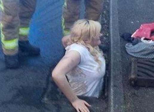 Dover girl Ella Birchenough got stuck in a drain attempting to retrieve her phone