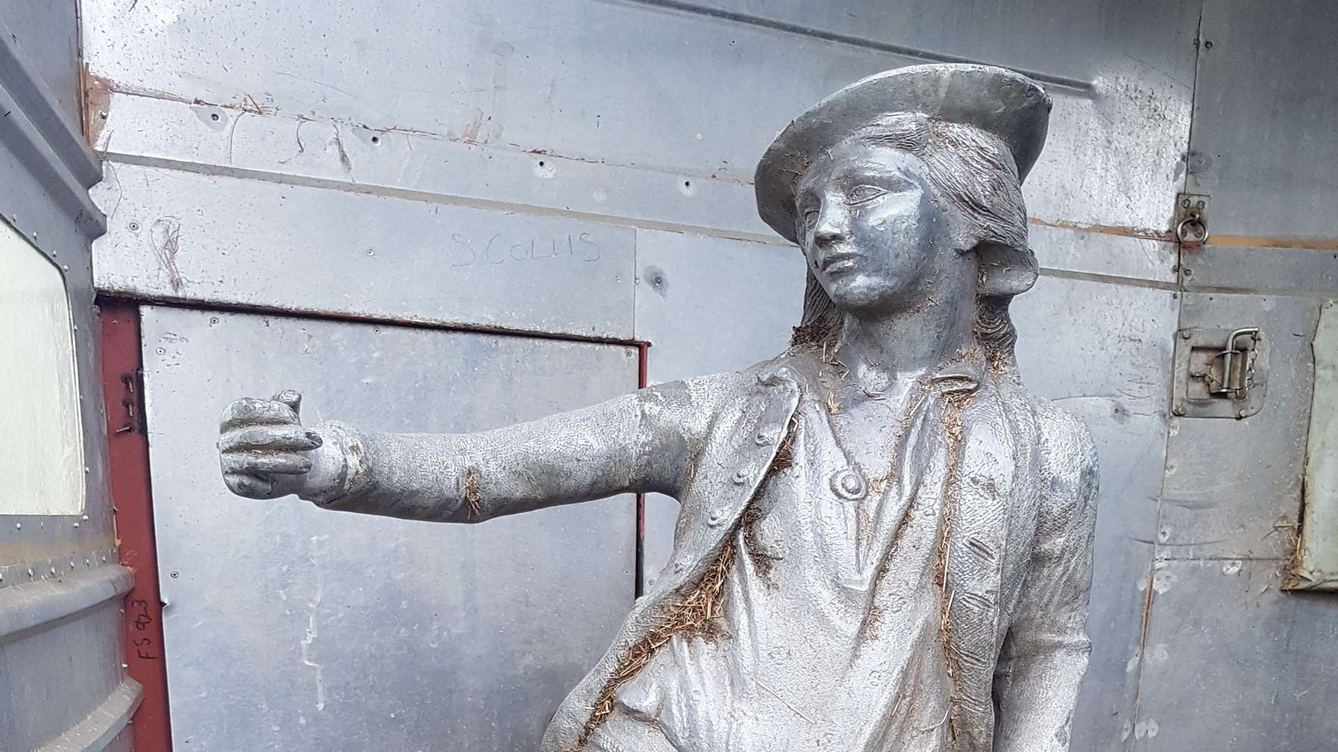 The statue was found in a horsebox. Picture: Kent Police
