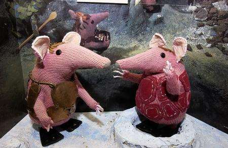 Two of the Clangers at the Canterbury Heritage Museum