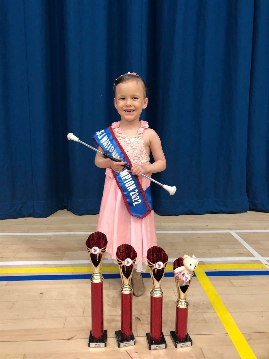 Aaliyah Ord has become the national champion for solo Baton Twirling