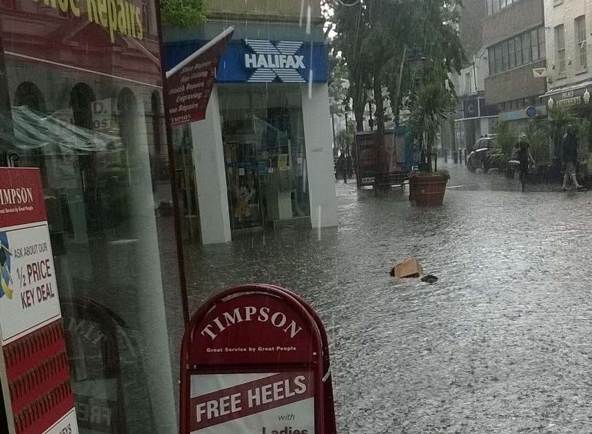 Ramsgate was hit by floods. Picture by Lisa Salter