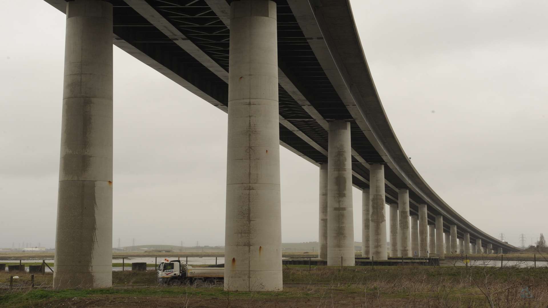 Woodhams said he planned to drive off the Sheppey Crossing