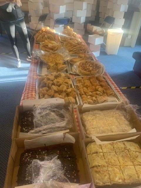 Just some of the items baked for the Coxheath afternoon tea