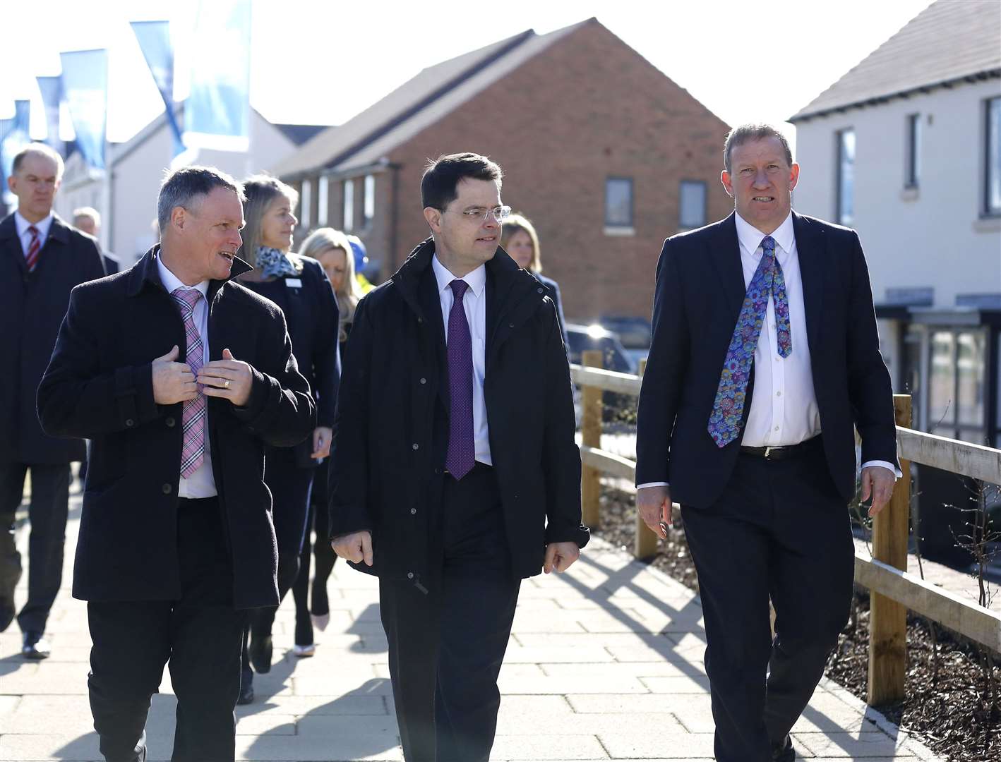 James Brokenshire on a visit to Castle Hill development at Ebbsfleet Garden City whilst serving as Communities Secretary