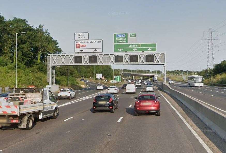 There are delays on the A2 near Dartford. Stock image: Google