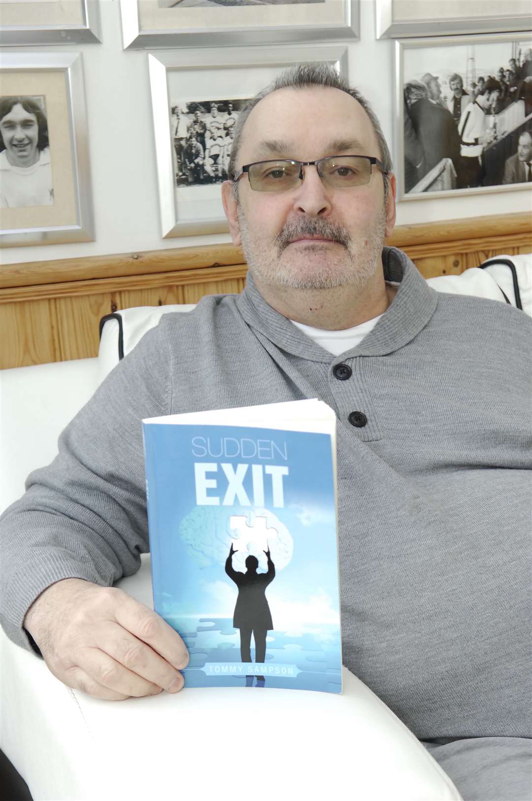 Former Deal Town manager Mr Sampson has written a book about his health struggles following a stroke in 2007. Picture: Martin Apps