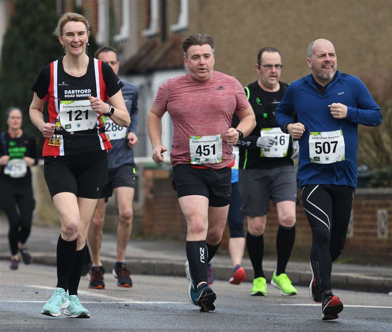 Tracey Daniels (No.121) of Dartford Road Runners. Picture: Barry Goodwin (55421851)