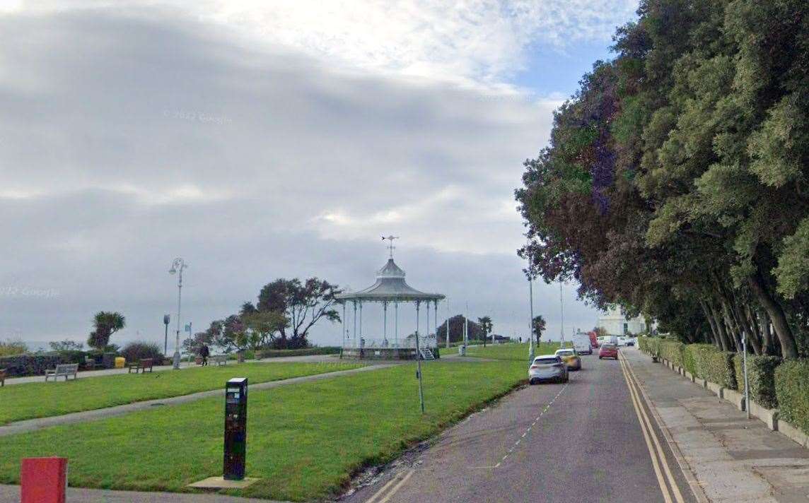 A man was injured in a dog attack on The Leas, Folkestone. Picture: Google