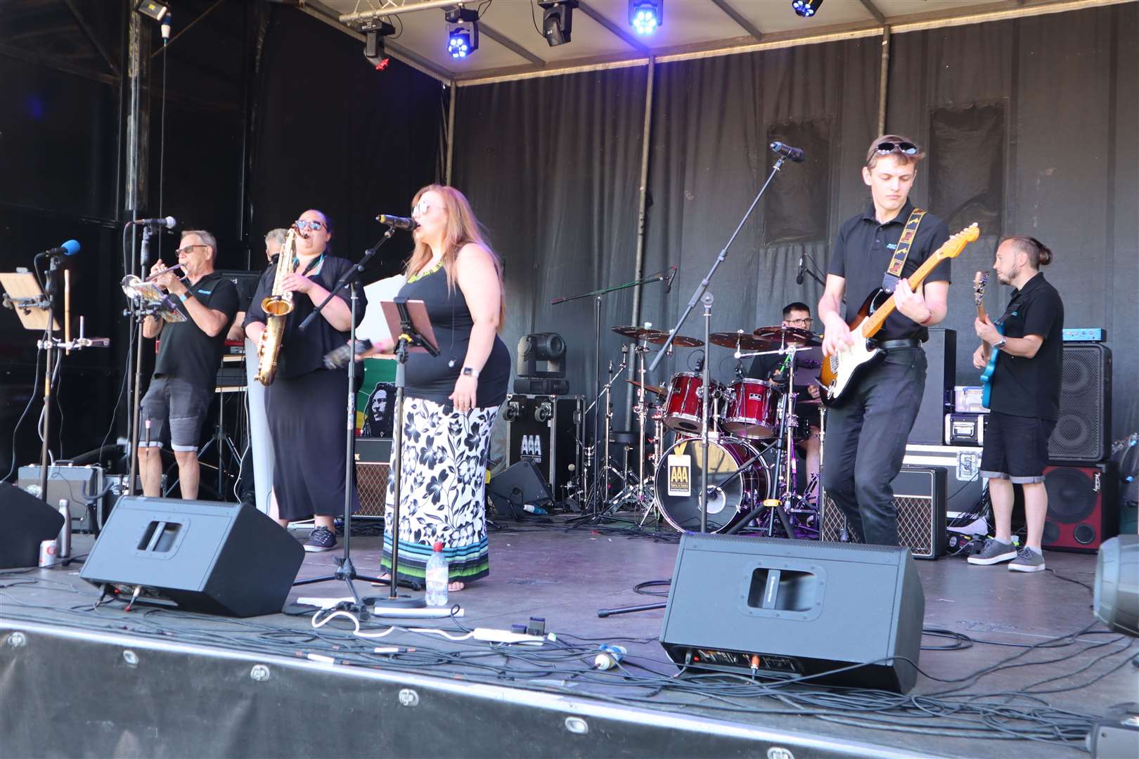 Decades Showband performing at Woodfest, Woodcoombe Sports and Social Club, Murston. Picture: John Nurden (58491656)