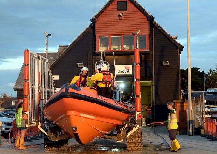 Mr Carr called the RNLI “absolute heroes”. Picture: RNLI/Chris Davey
