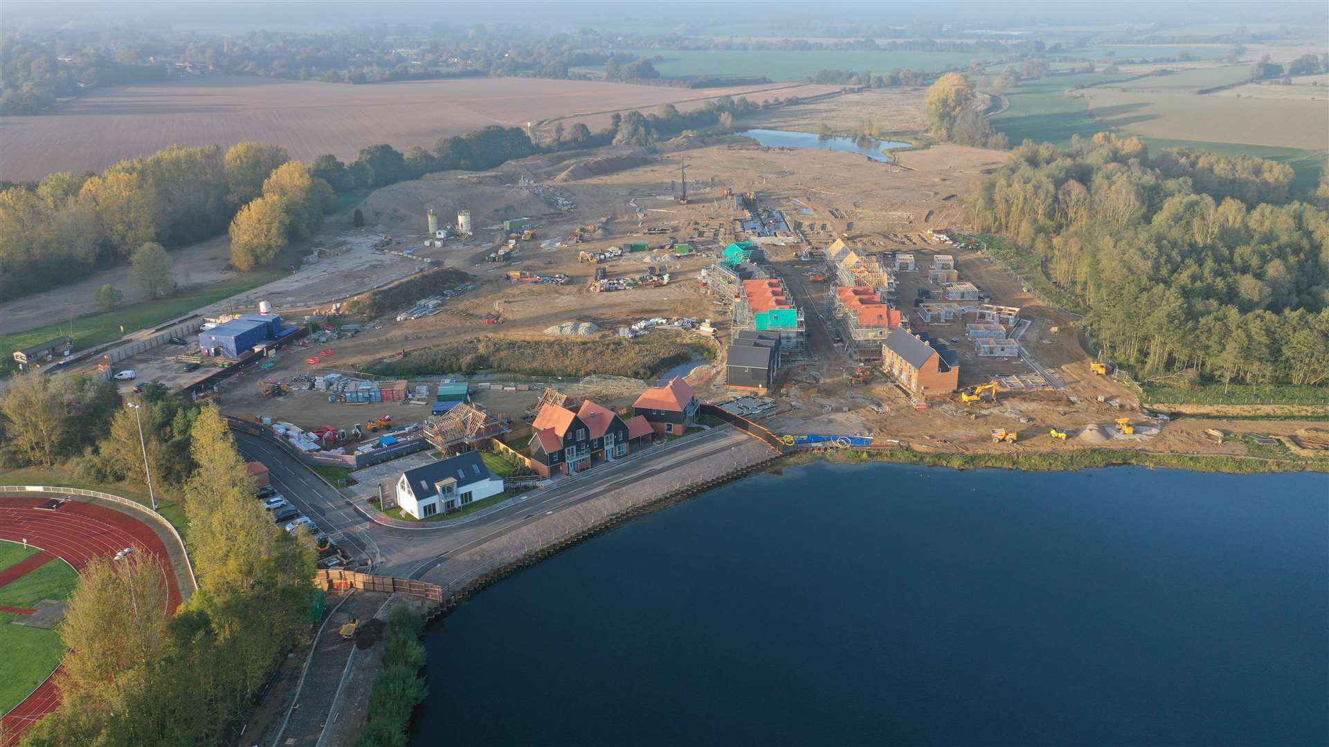The homes around Conningbrook Lakes are being built. Picture: Vantage Photography / info@vantage-photography.co.uk