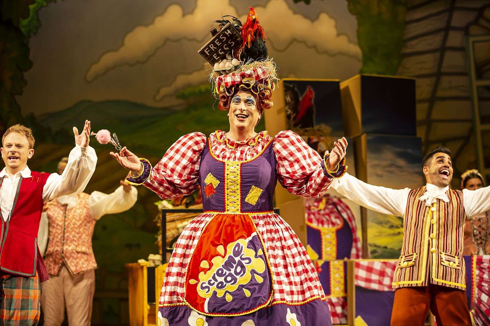 Pantomime dame Ben Roddy as Mother Goose in last year's production at the Marlowe Theatre