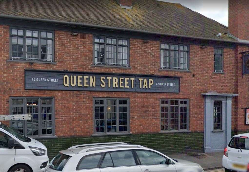 The attack occurred at the Queen Street Tap pub in Deal. Pic: Google