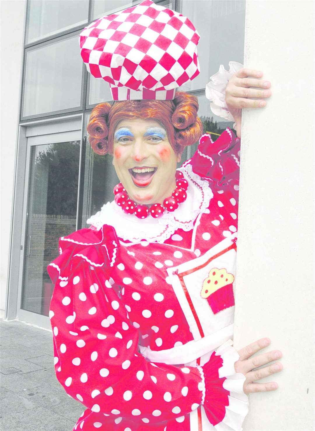 Ben Roddy as the dame at the Marlowe Theatre Picture: Wayne McCabe