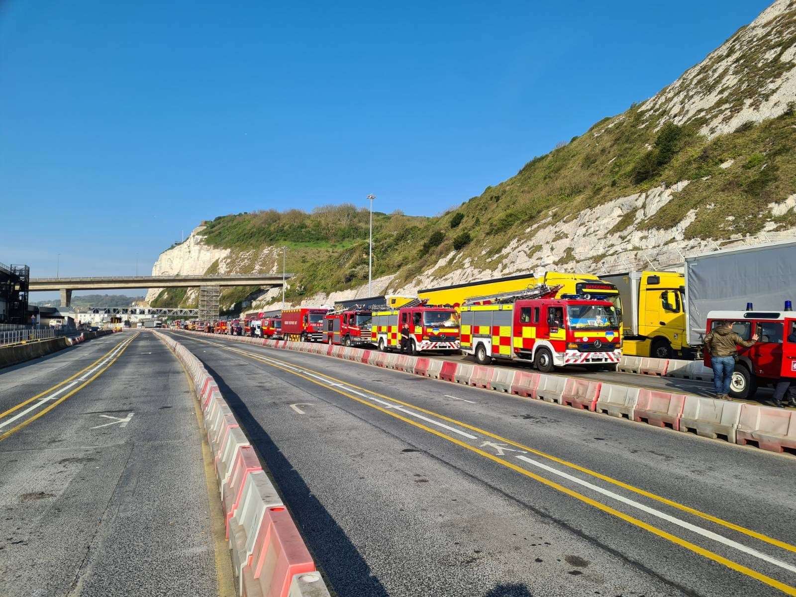 A convoy at the port of Dover in 2022. Photo: NFCC