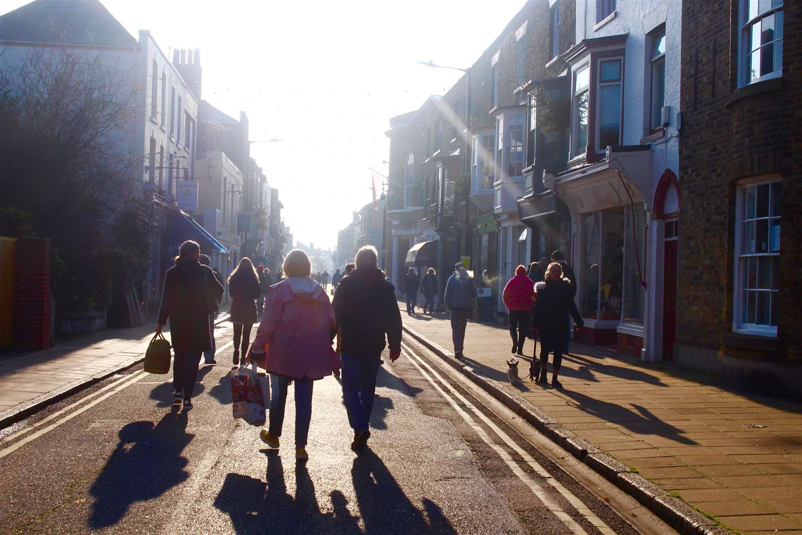 Deal High Street will be pedestrianised again to help social distancing as the town gets busier. Picture Louise Robey