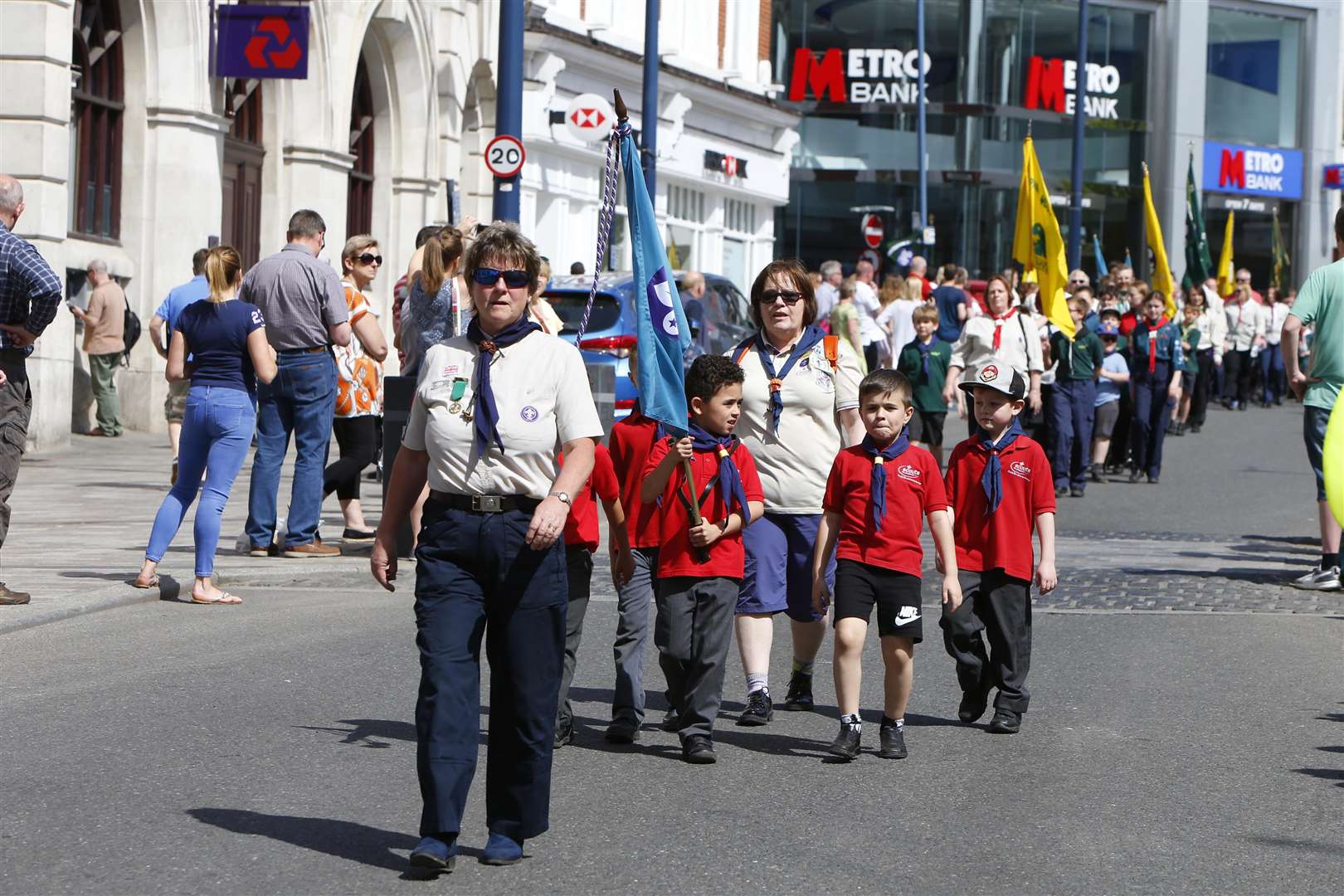 Scouts and leaders of all ages attended the parade