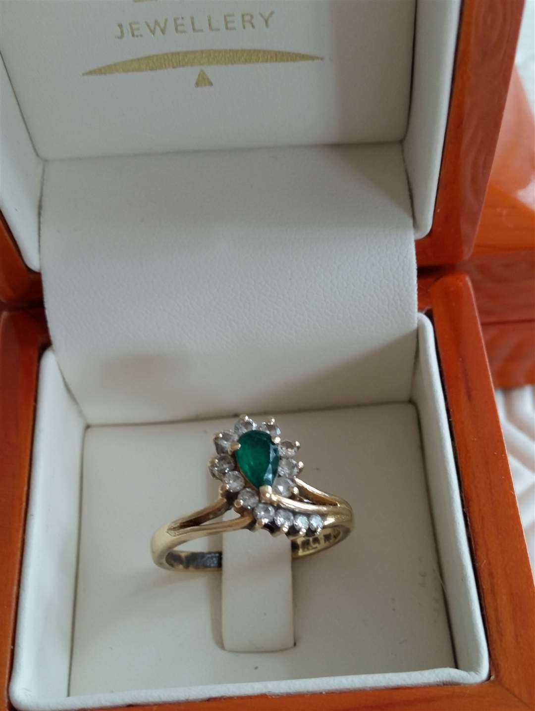 The ring stolen during the break-in in Paddock Wood Picture: Kent Police