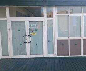 The facilities were shut at the Festival Village apartments in Salou. Photo: Debbie George