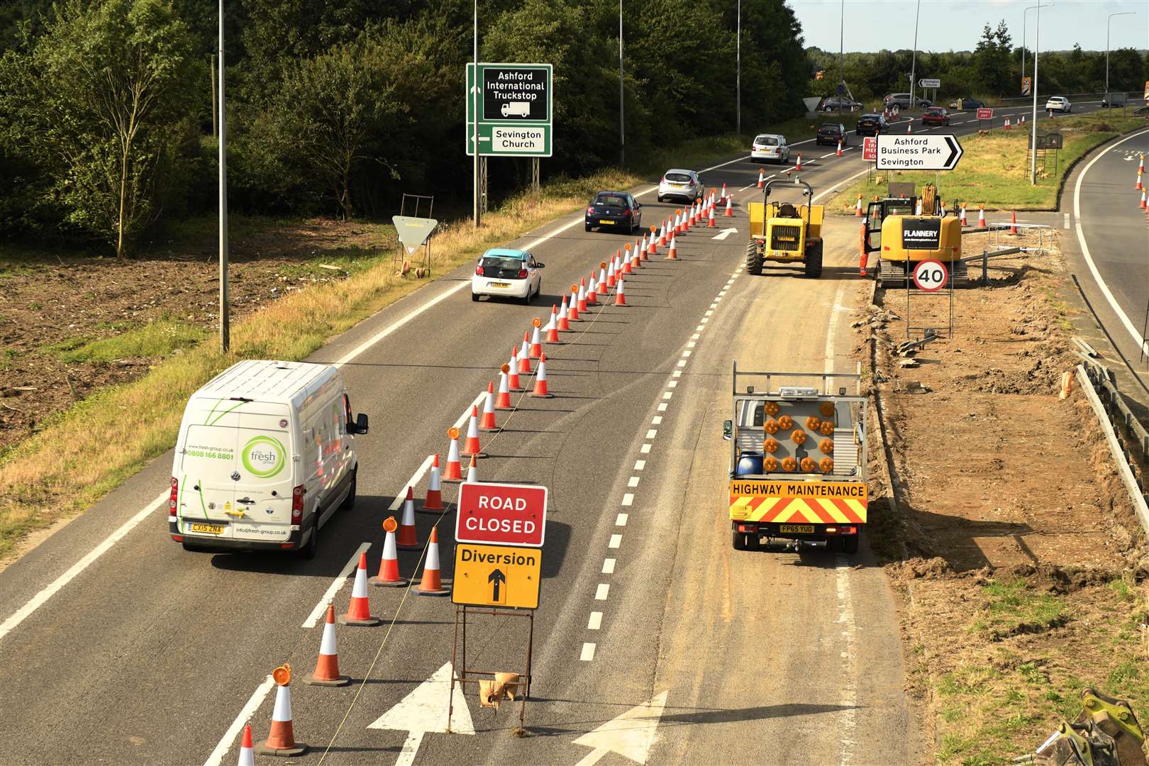 The A2070 in Ashford (3538365)