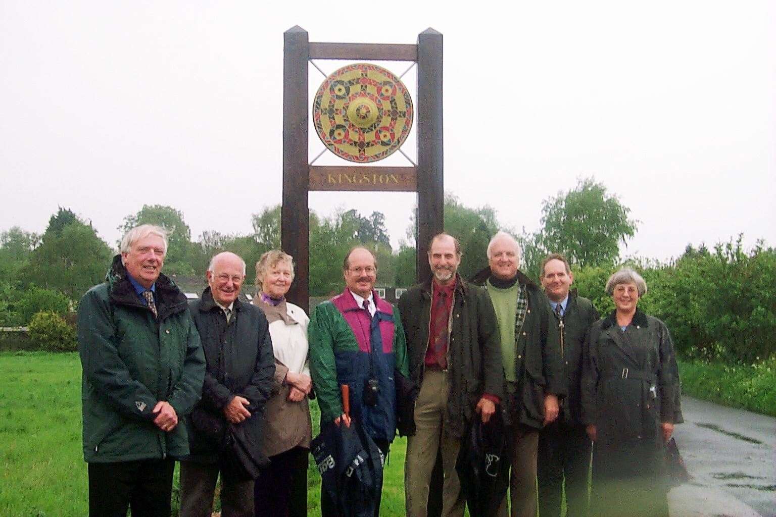 Kingston’s new village sign in honour of the brooch was unveiled in 2002