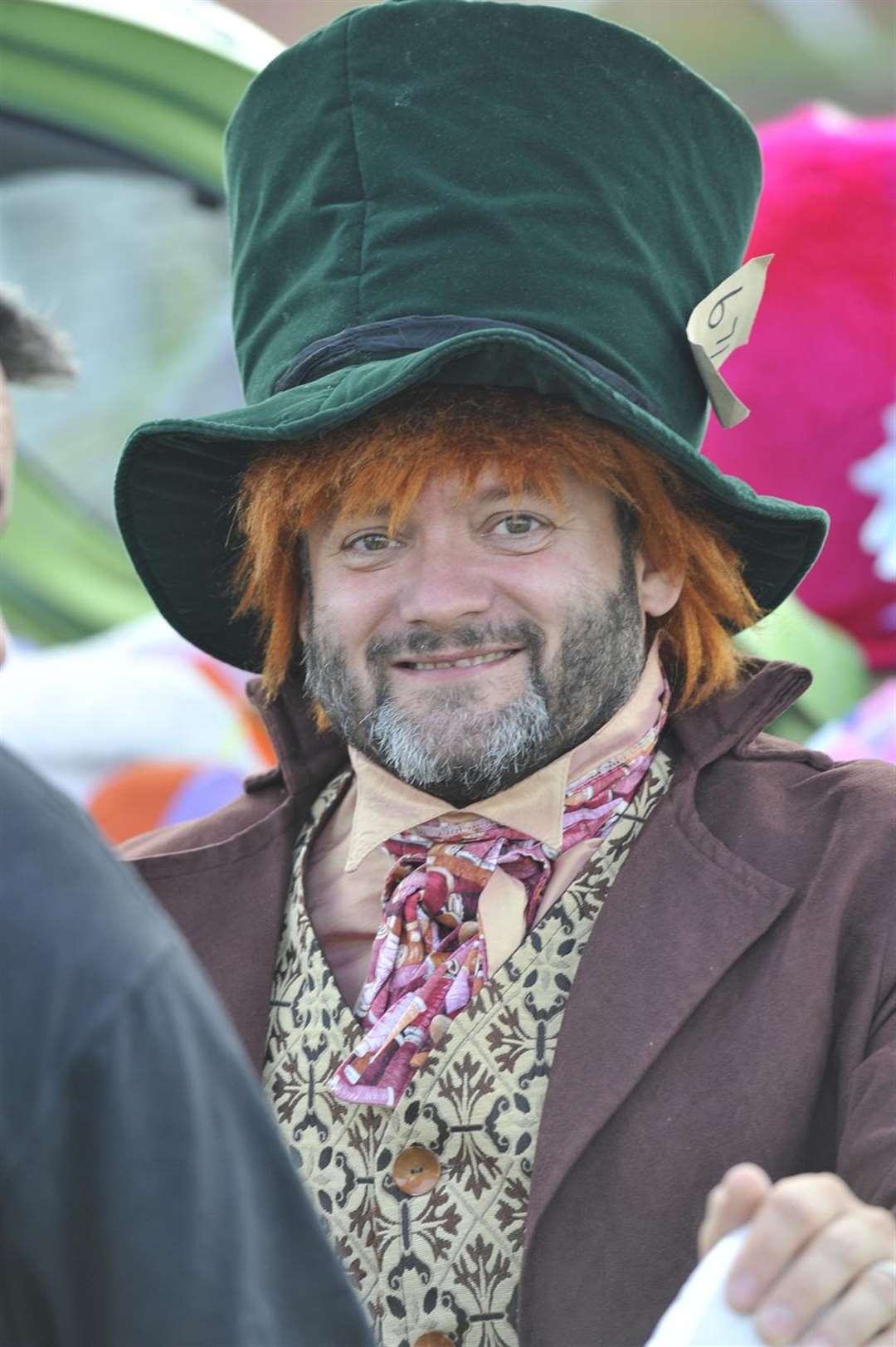 The mad hatter was one of many fancy dress characters at Deal carnival