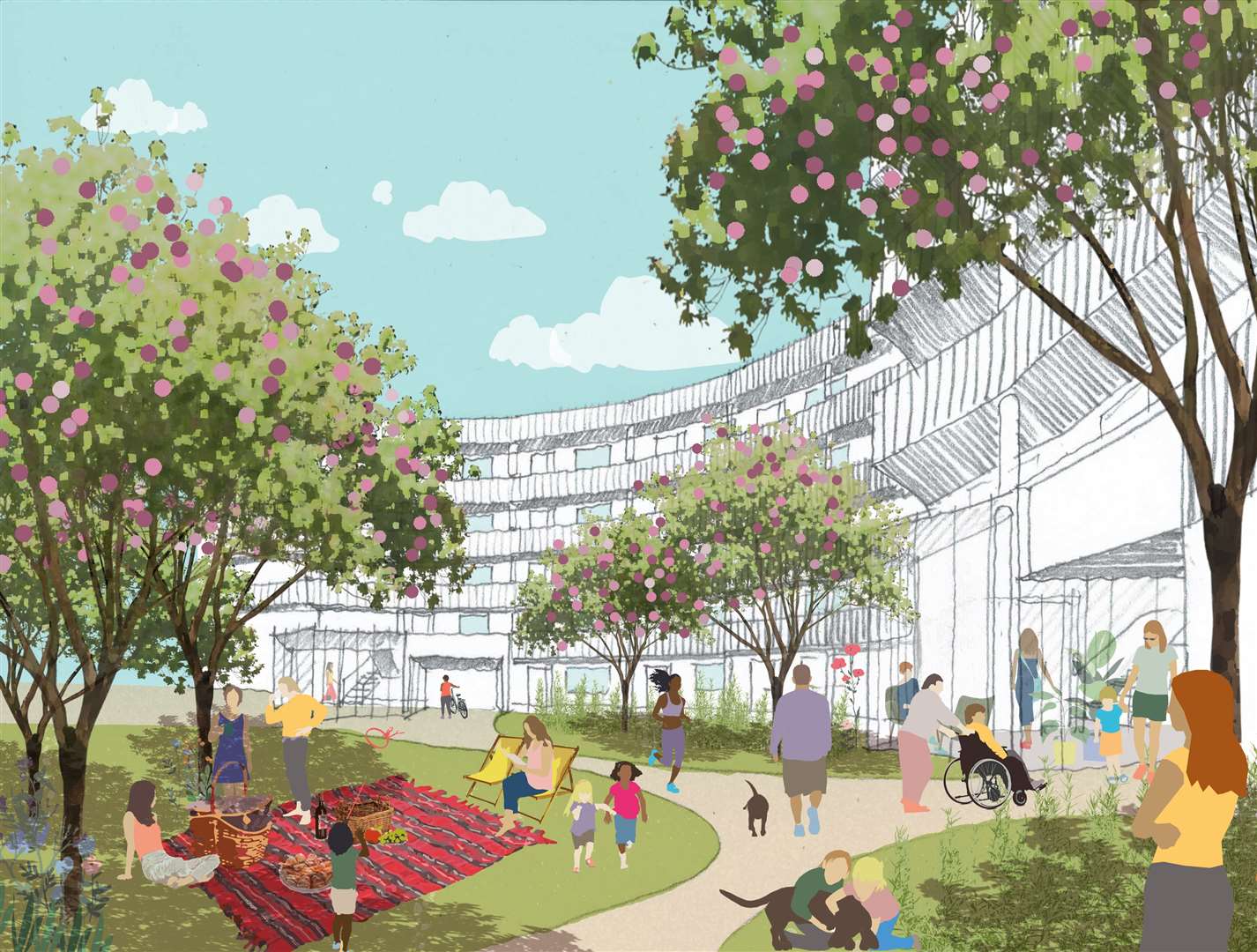 An artist's impression of how the site might look. Photo: Sevenoaks council