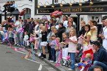 Crowds line the streets for the Sittingbourne carnival in 2007.