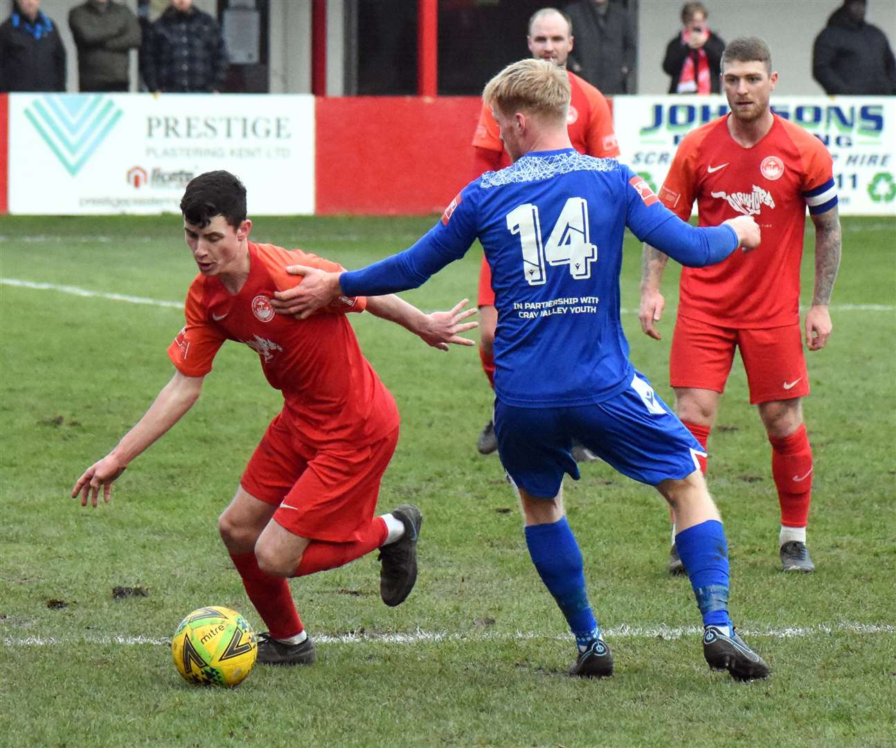 Hythe lost 4-2 at home to Cray Valley on Saturday Picture: Randolph File