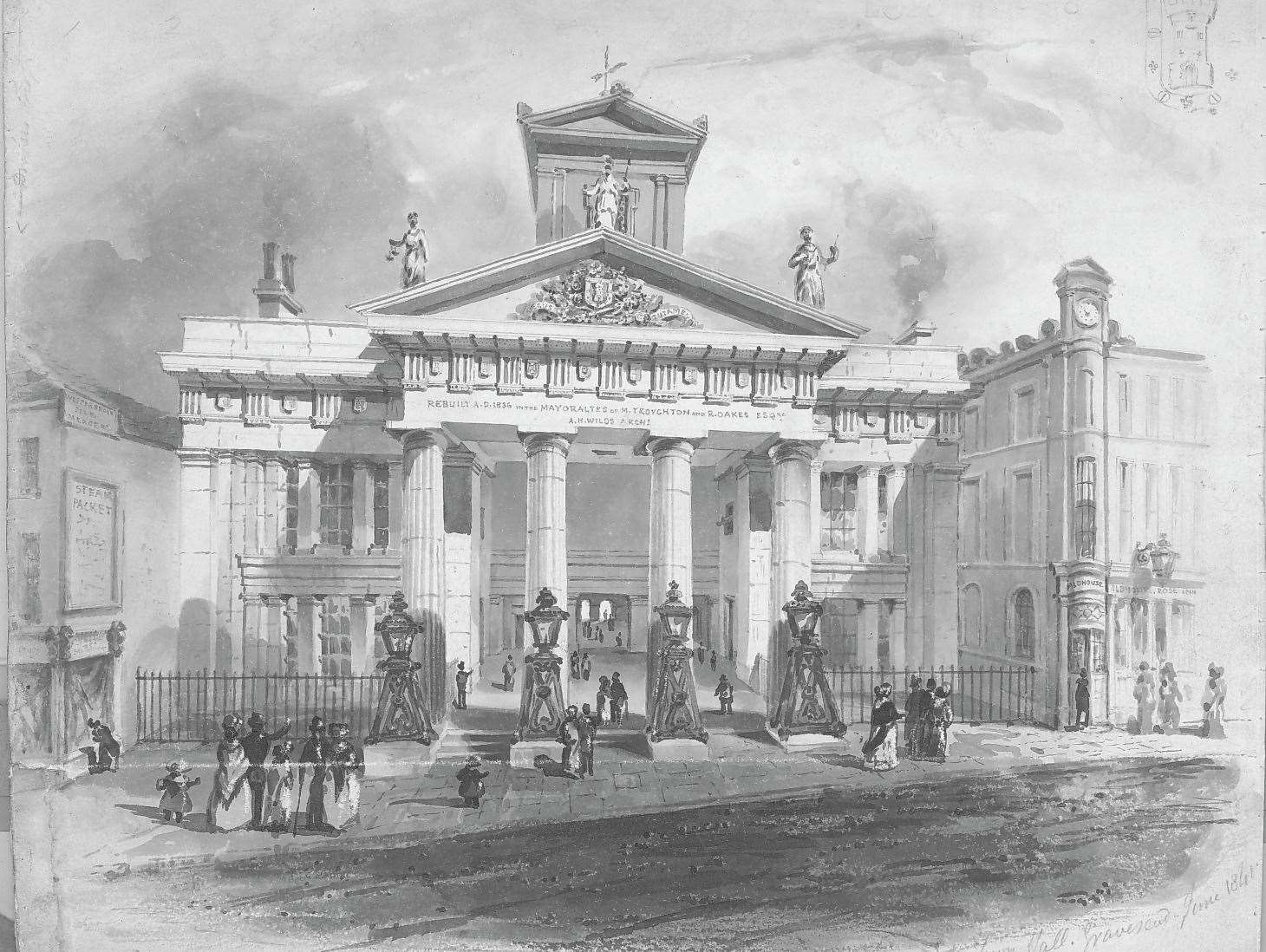 The historic building was used as a police station in 1870. Picture: Reproduced with the kind permission of Gravesend Library