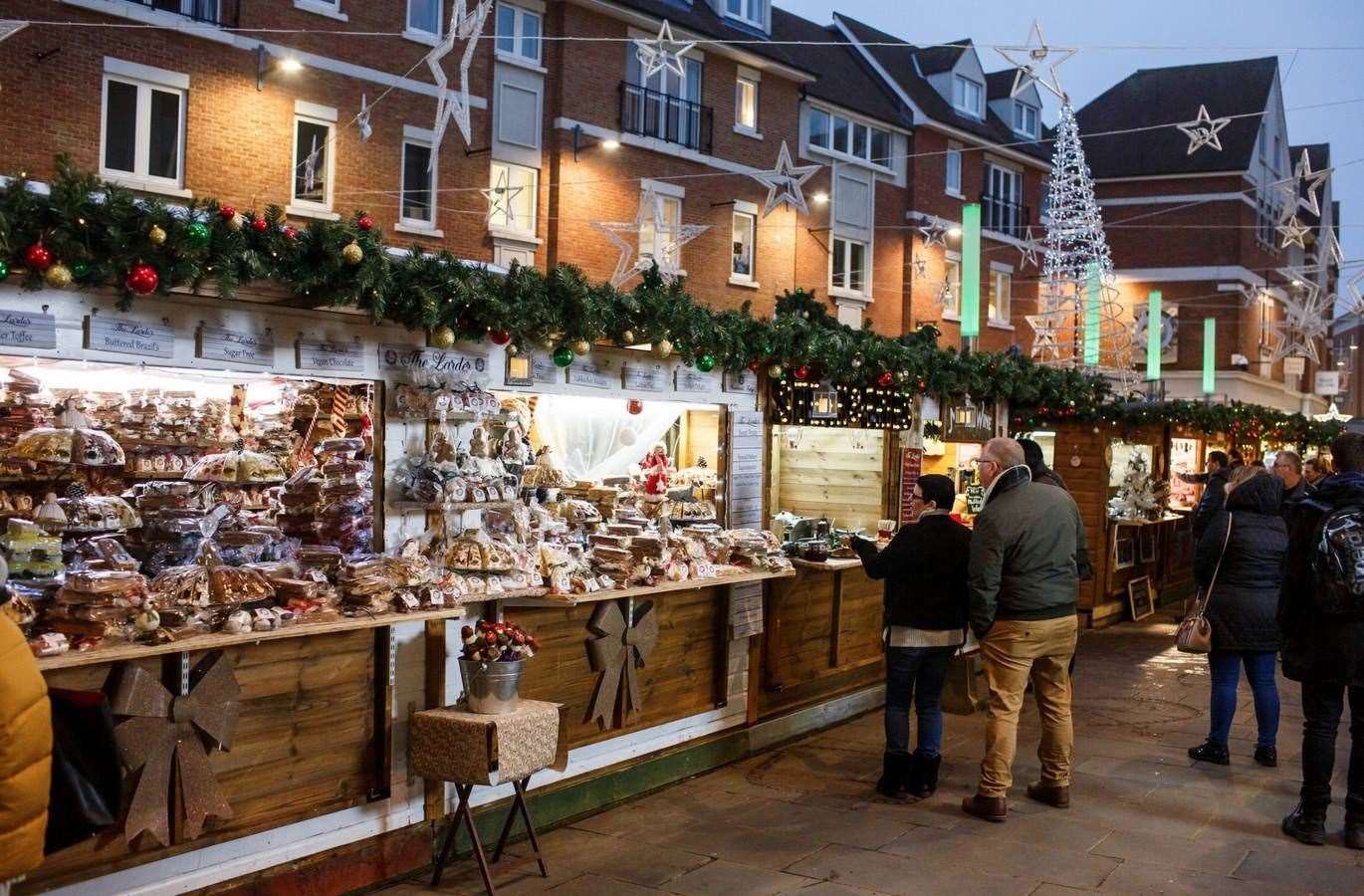 The Canterbury Christmas Market will see stalls and entertainment take over the city's shopping district. Picture: Canterbury Christmas Market