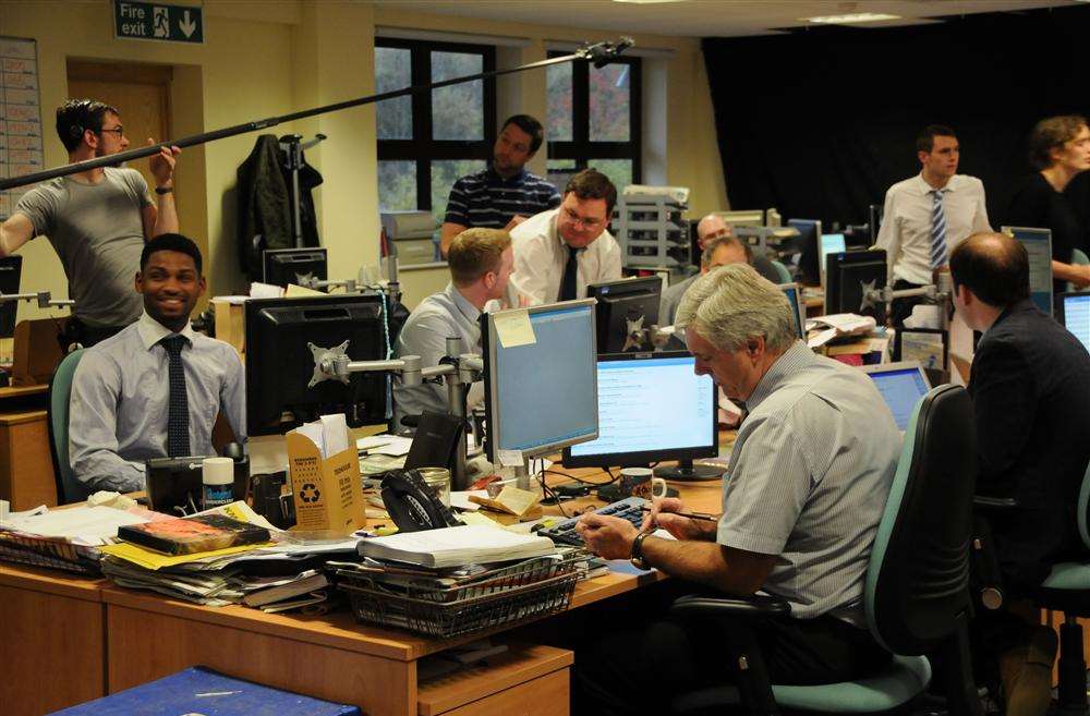 THe KM Group's Kentish Gazette newsroom was used in the filming of the Channel 4 drama series, Southcliffe