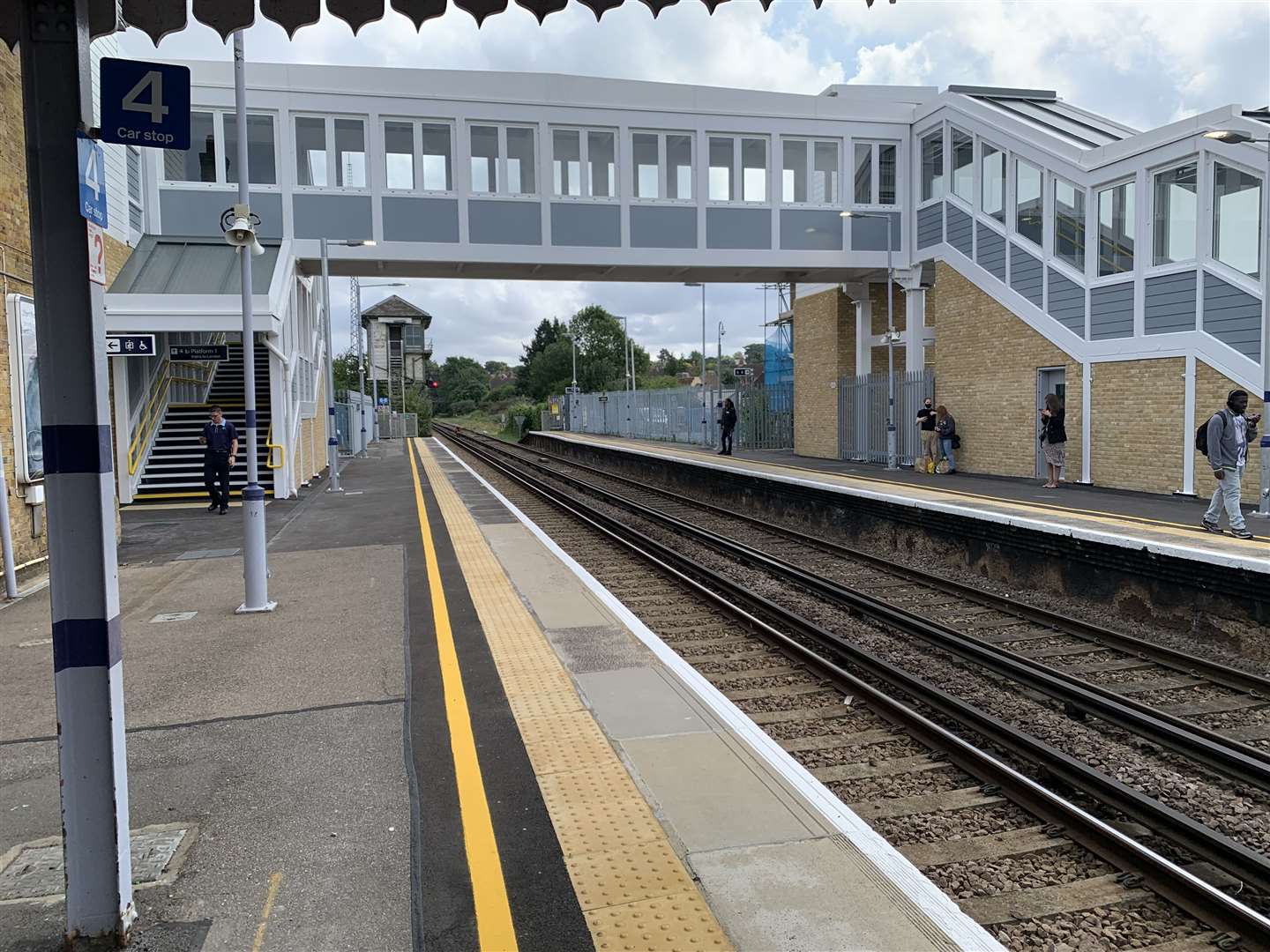The new footbridge has been opened at Canterbury East railway station. Picture: Southeastern