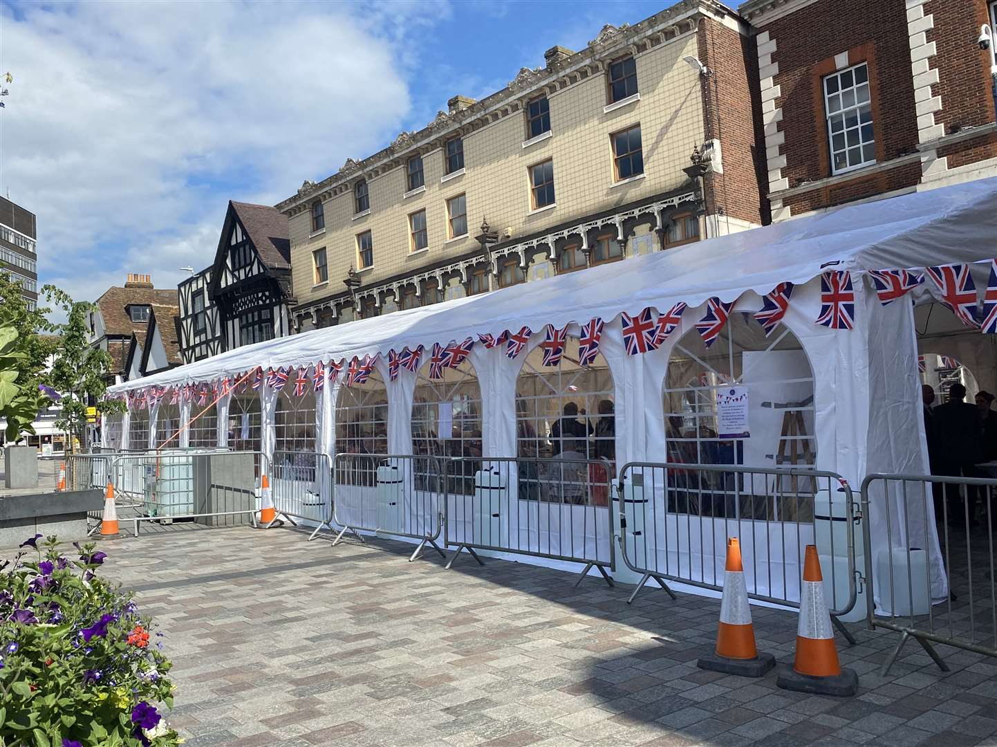 The special occasion was held in a marquee on Jubilee Square, Maidstone