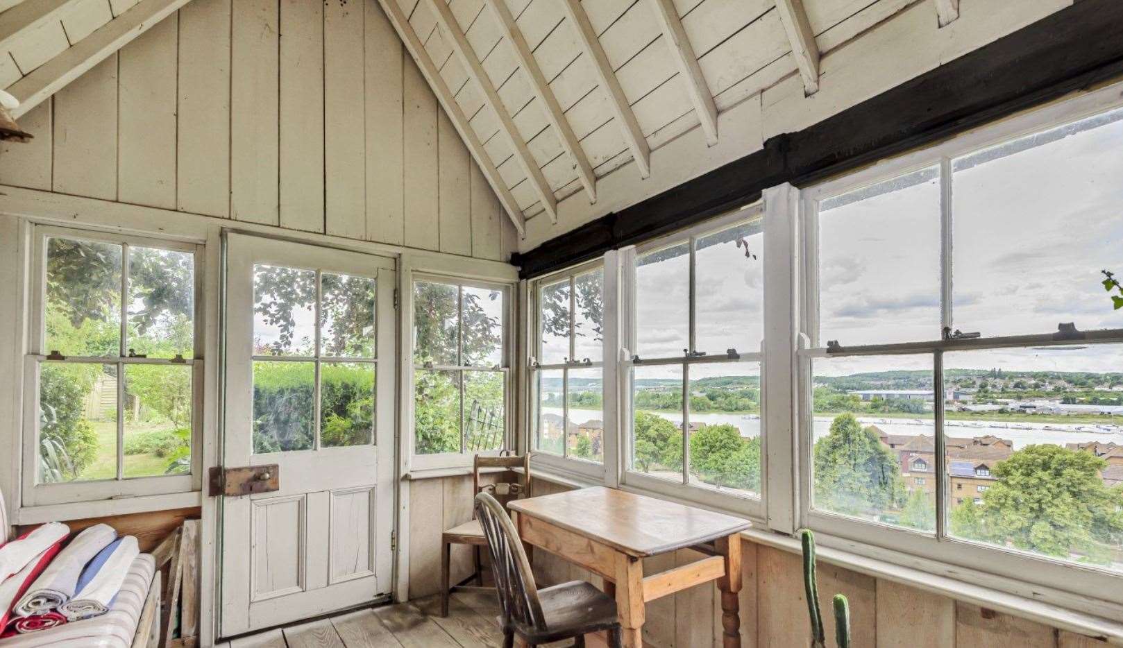 The summerhouse is a great place to sit and watch the world go by. Picture: Fine and Country