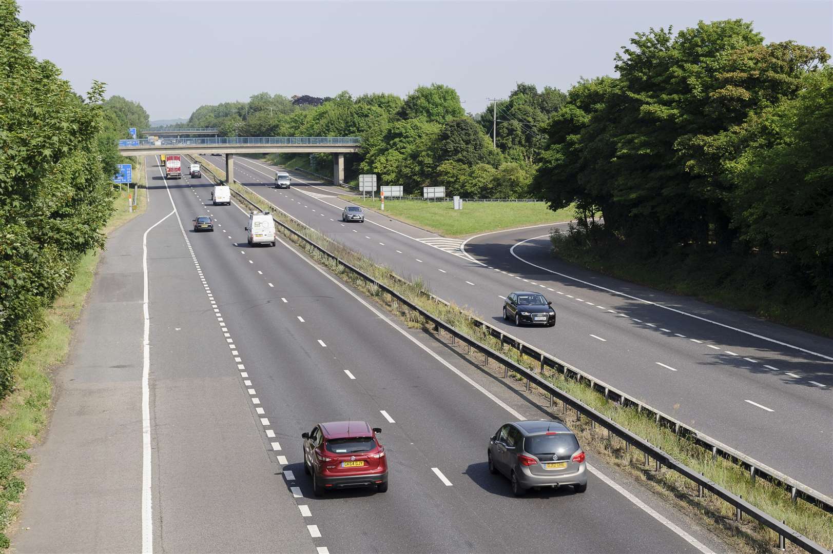 Views of the M2 Junction 6, for the A251 at Faversham