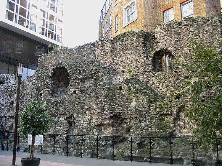 The Roman wall of London as seen today. Picture: John Winfield