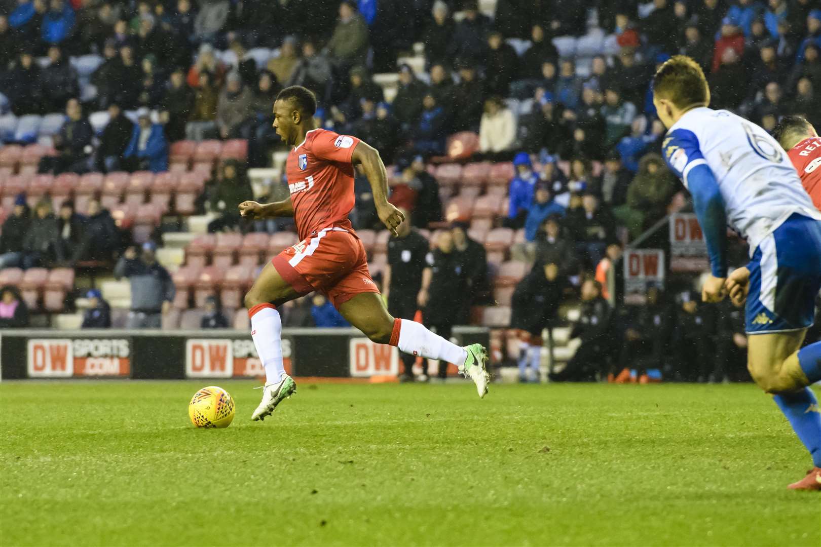 Franck Moussa in action for the Gills last season Picture: Andy Payton