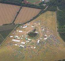 Climate Camp from the air